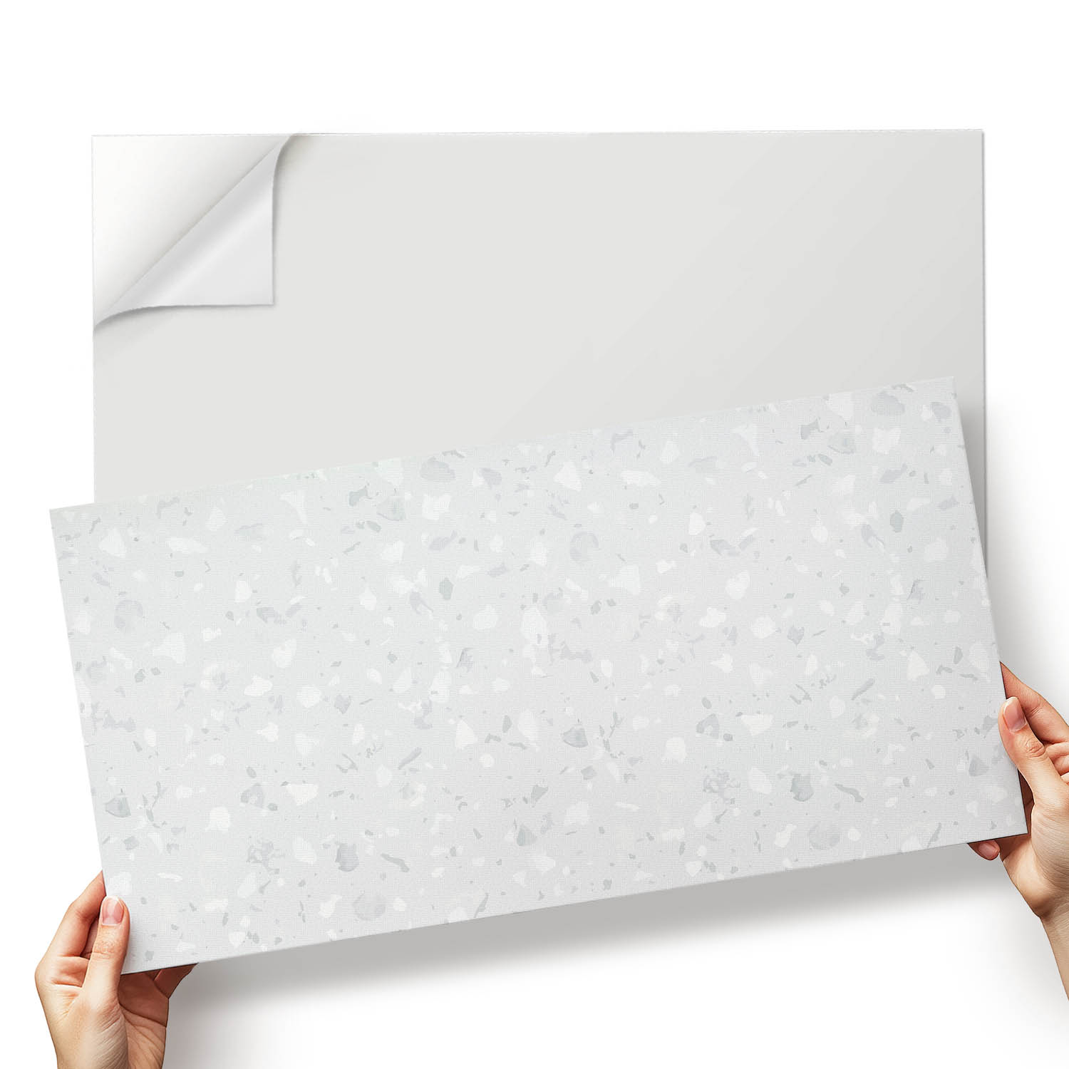 Vinylové dlaždice S Potiskem Abstraktní terrazzo motivy 6x60x30 cm