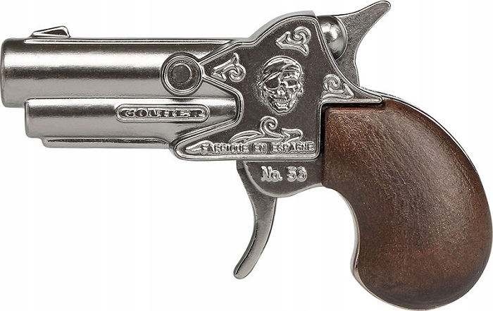 Mały metalowy pistolet pirata Gonher 8,5 cm 156/0 Rodzaj pistolety