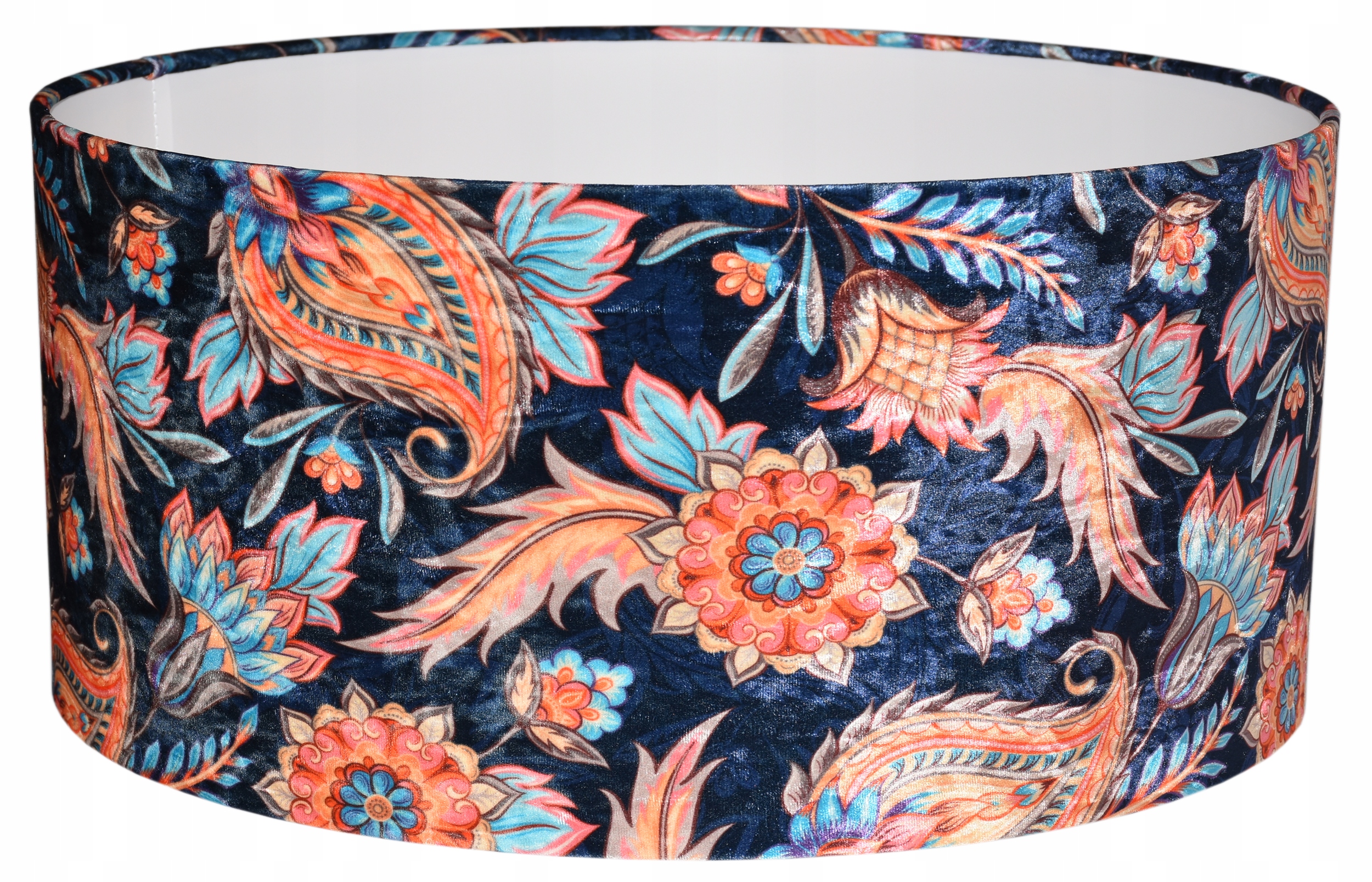 Orientálny abažúr E27 Zavinovacie Okraje Valec Klosz 50 Kvety Orientu Panca