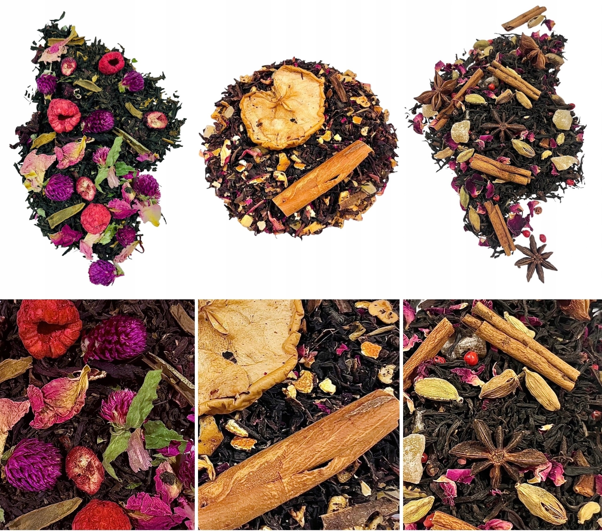 Zestaw herbat czarnych. Rozgrzewające, aromatyczne, piękne Mix 3 kg