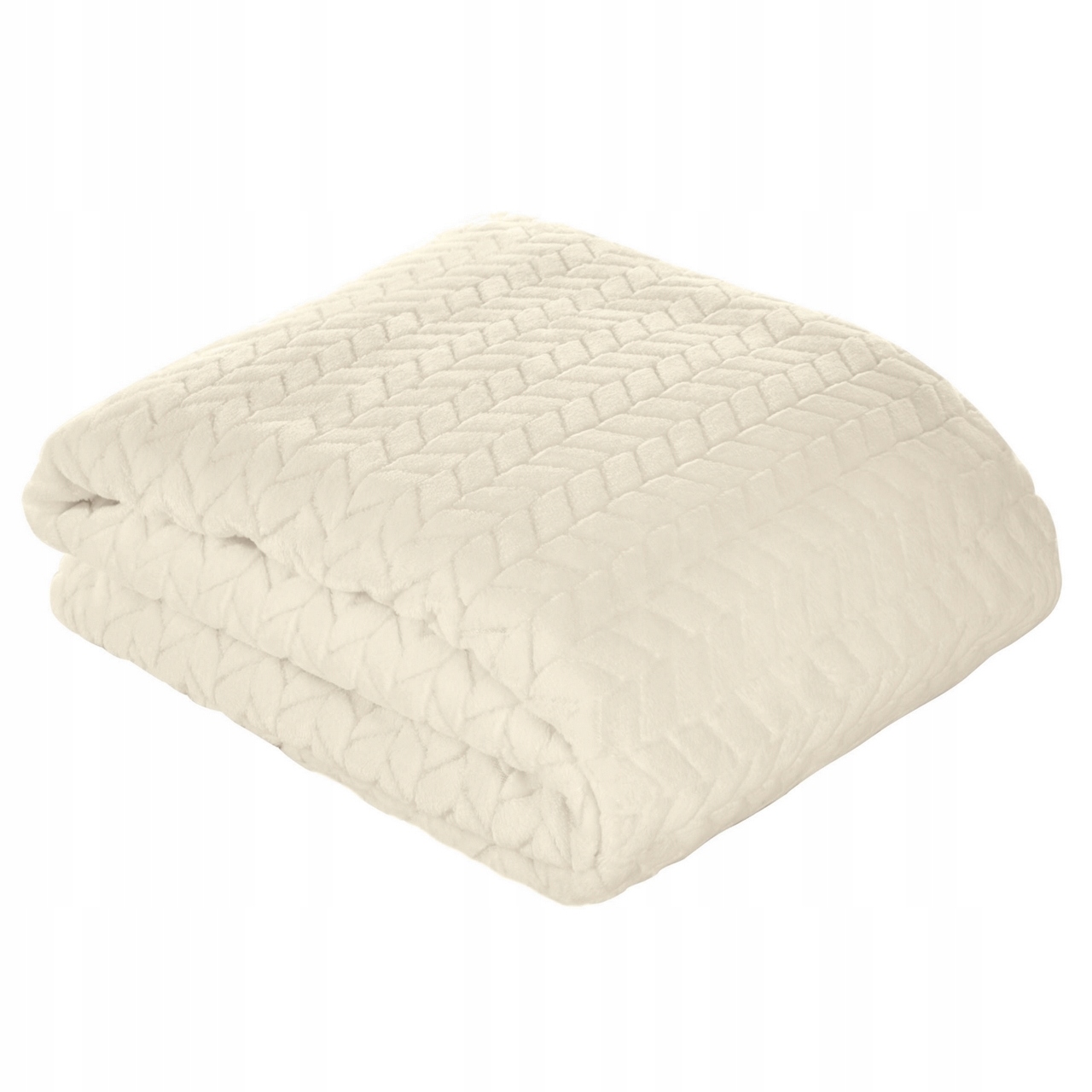 

Beżowy koc 220x200 wytłaczany wzór Design91