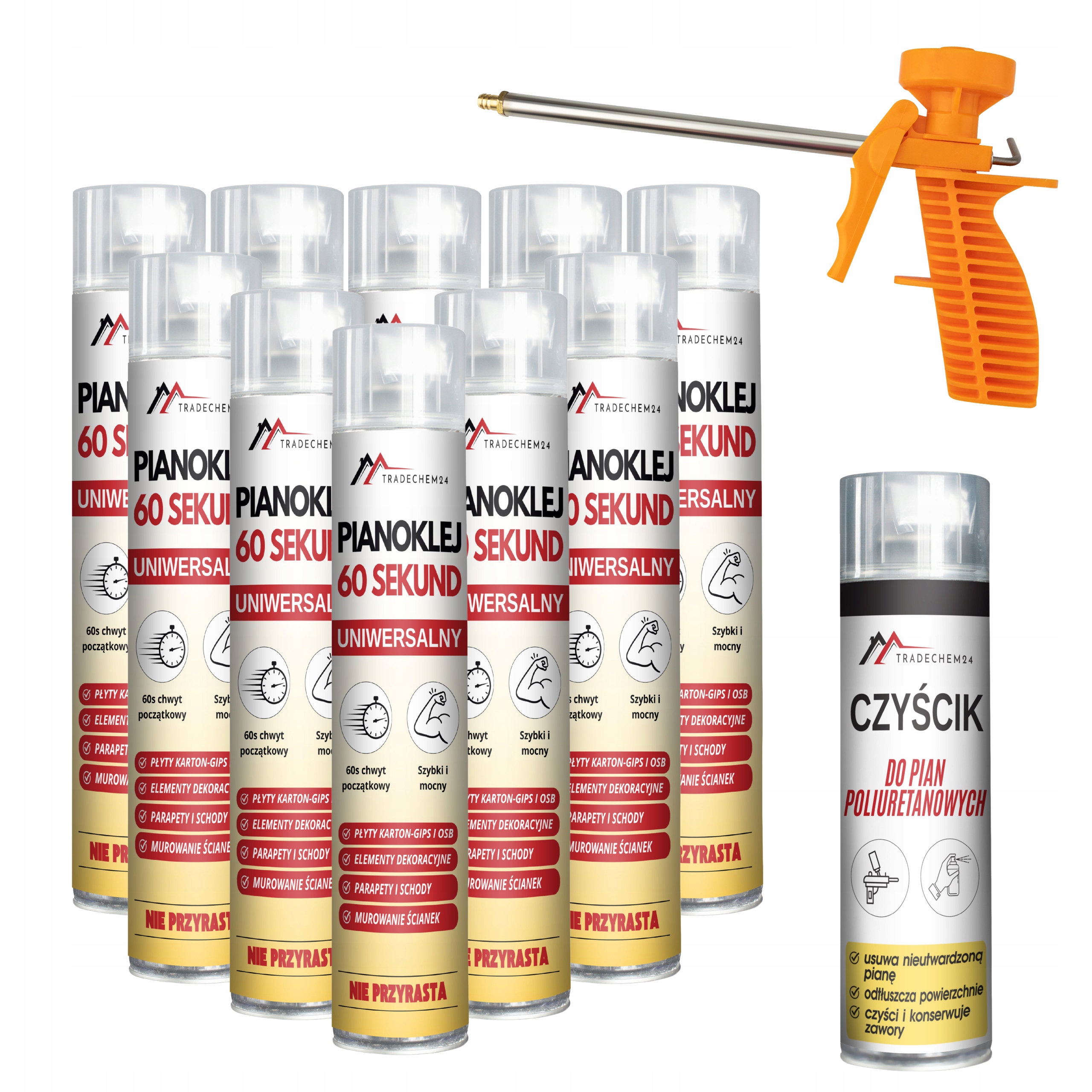 Polyuretanové Lepidlo, Pěna 60 Sekund, Pěnové Lepidlo Čistič Pěny Pistole