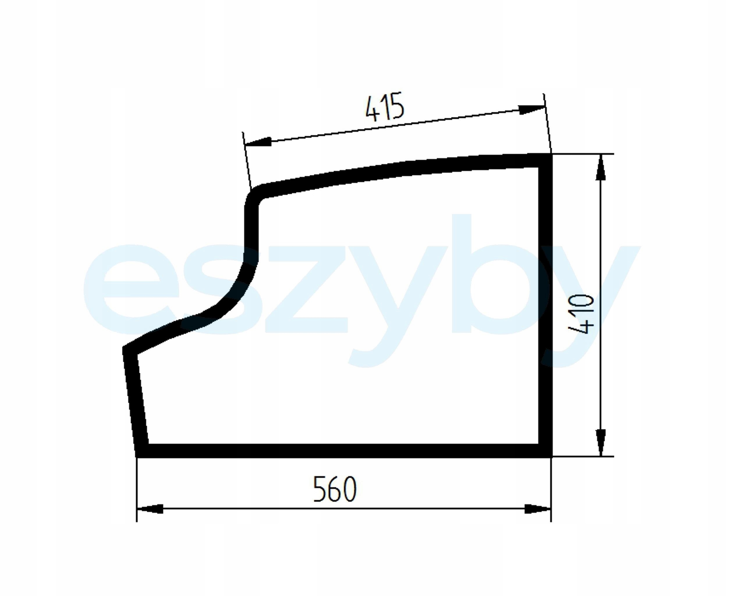 sklo minibagr Jcb spodní dveře 827/80198