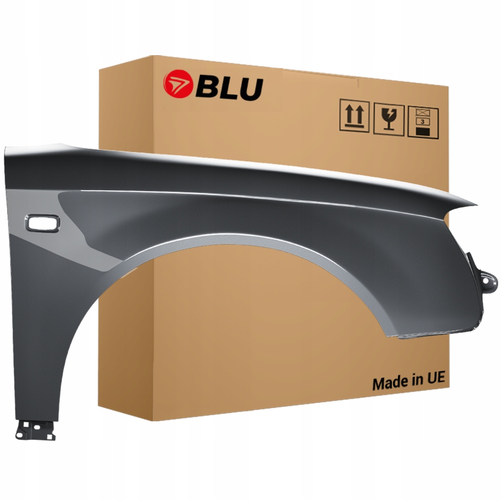 Blu Blatník Audi A4 B7 LZ7S pravý šedý 04-08 přední Pozink DaytonaGrau