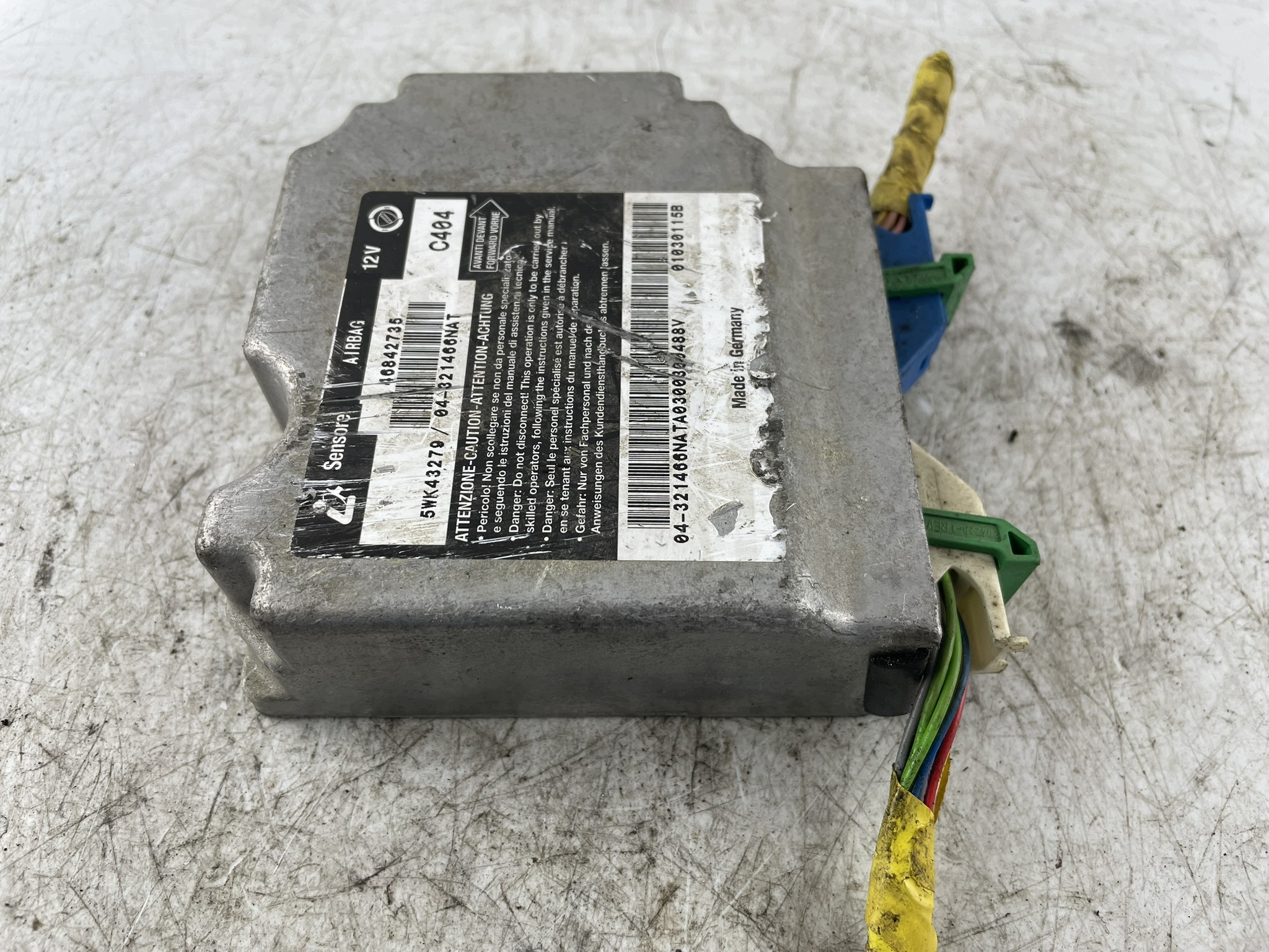 modulo sensor airbag 5WK43279 C404 Fiat Lancia Lybra