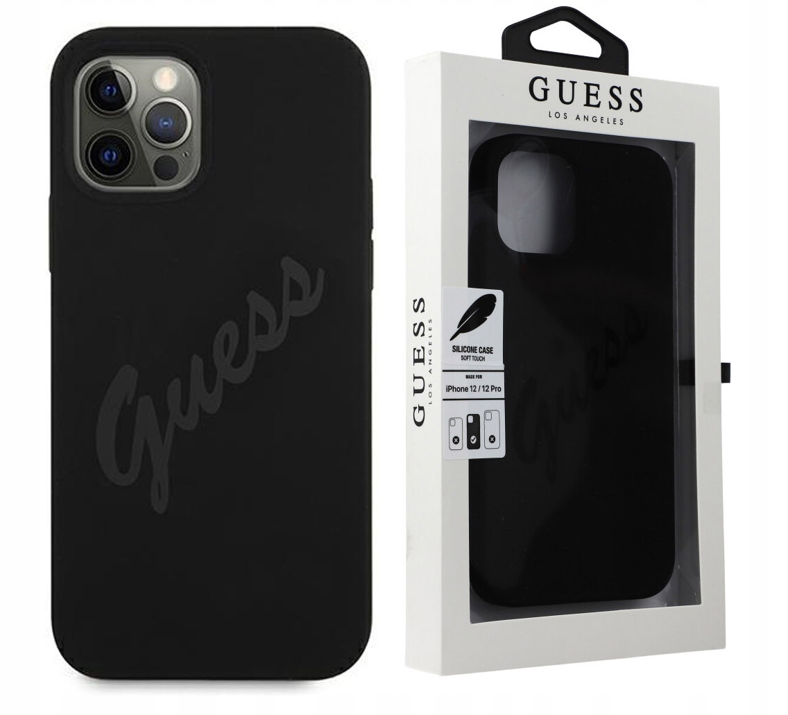 

Etui do iPhone 12 Pro Max, Guess Silicone Vintage