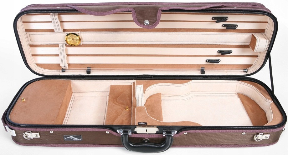 Houslové pouzdro na housle DeLux 4/4 M-case Béžovo-béžová