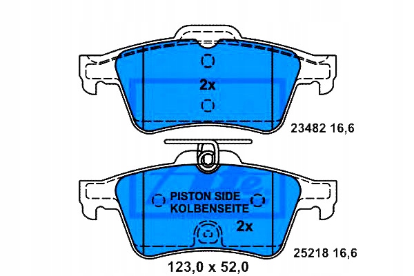 Brzdové Destičky Ate 4254A8 425439 LP1958 8DB35501