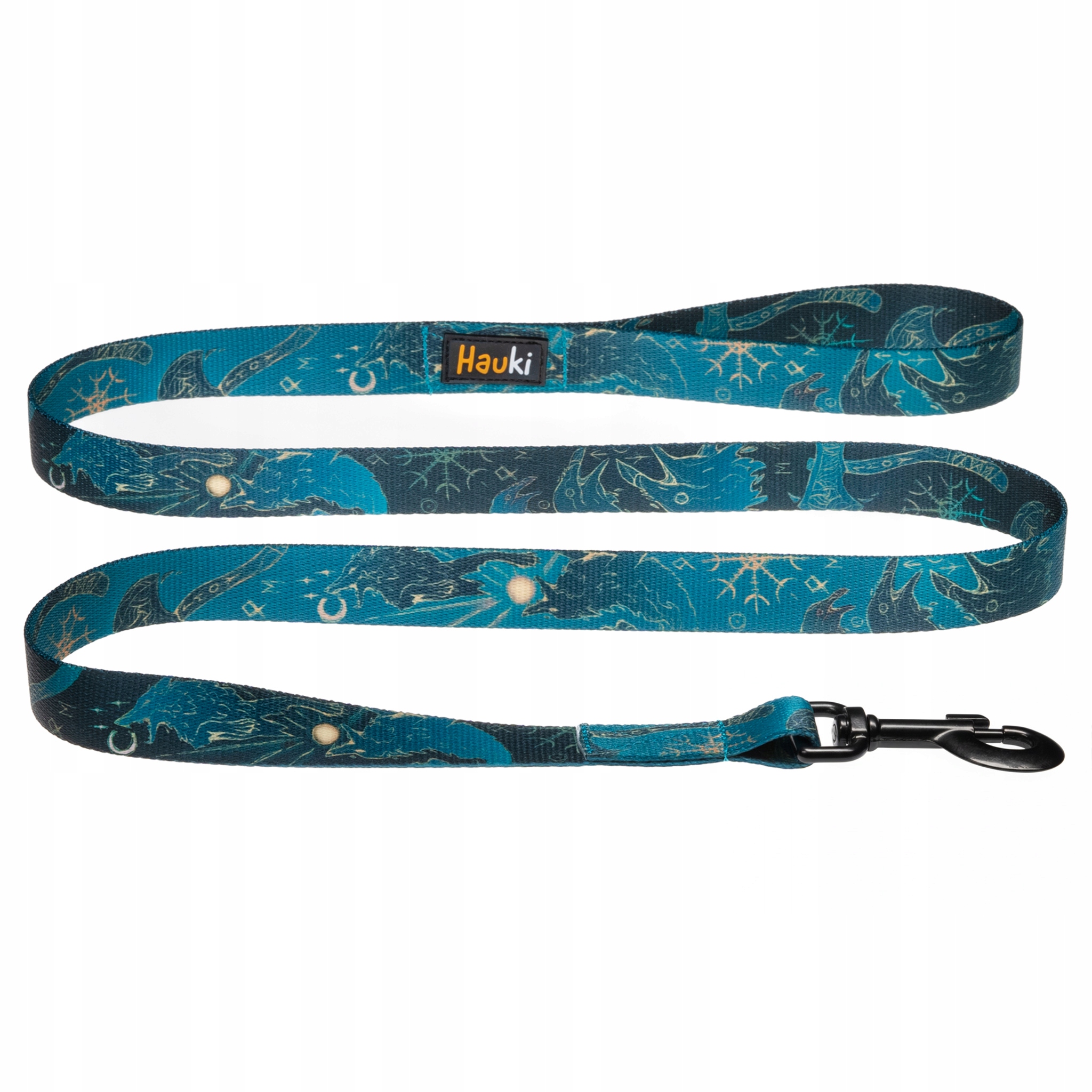 Vodítko Pro Štěně. Vysoká Kvalita. Černá Karabinka. 180 cm 1,5 cm