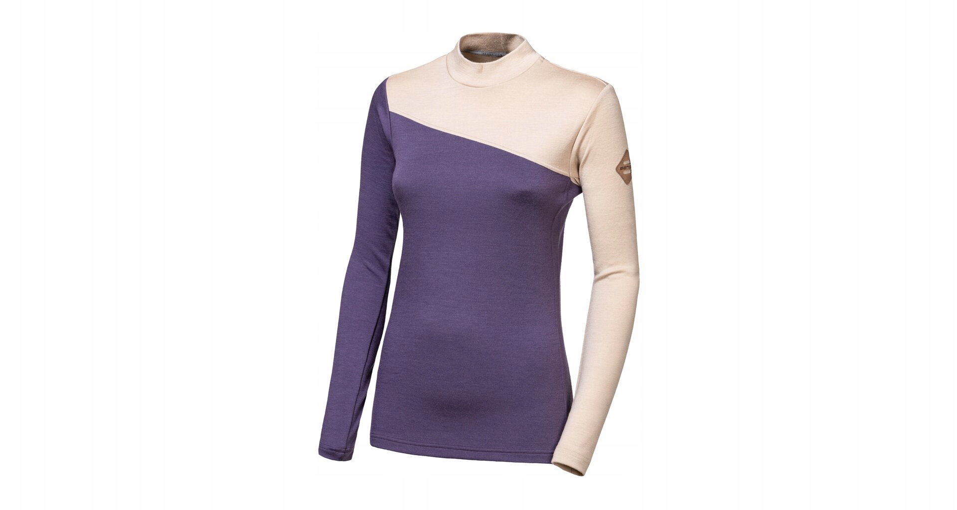 Sensor Merino Extreme Up Dámská Mikina Dl.rukáv Grape Purple/almond Beige V