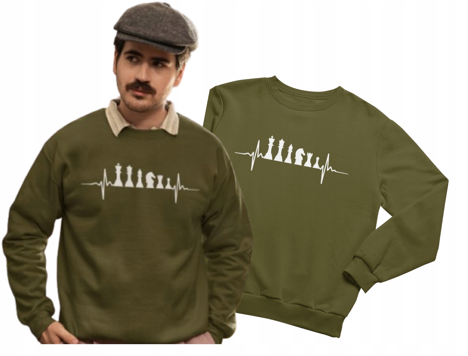 Mikina pro milovníka šachů Ekg Šachy pro fanouška tatínka Dárek Vánoce 3XL