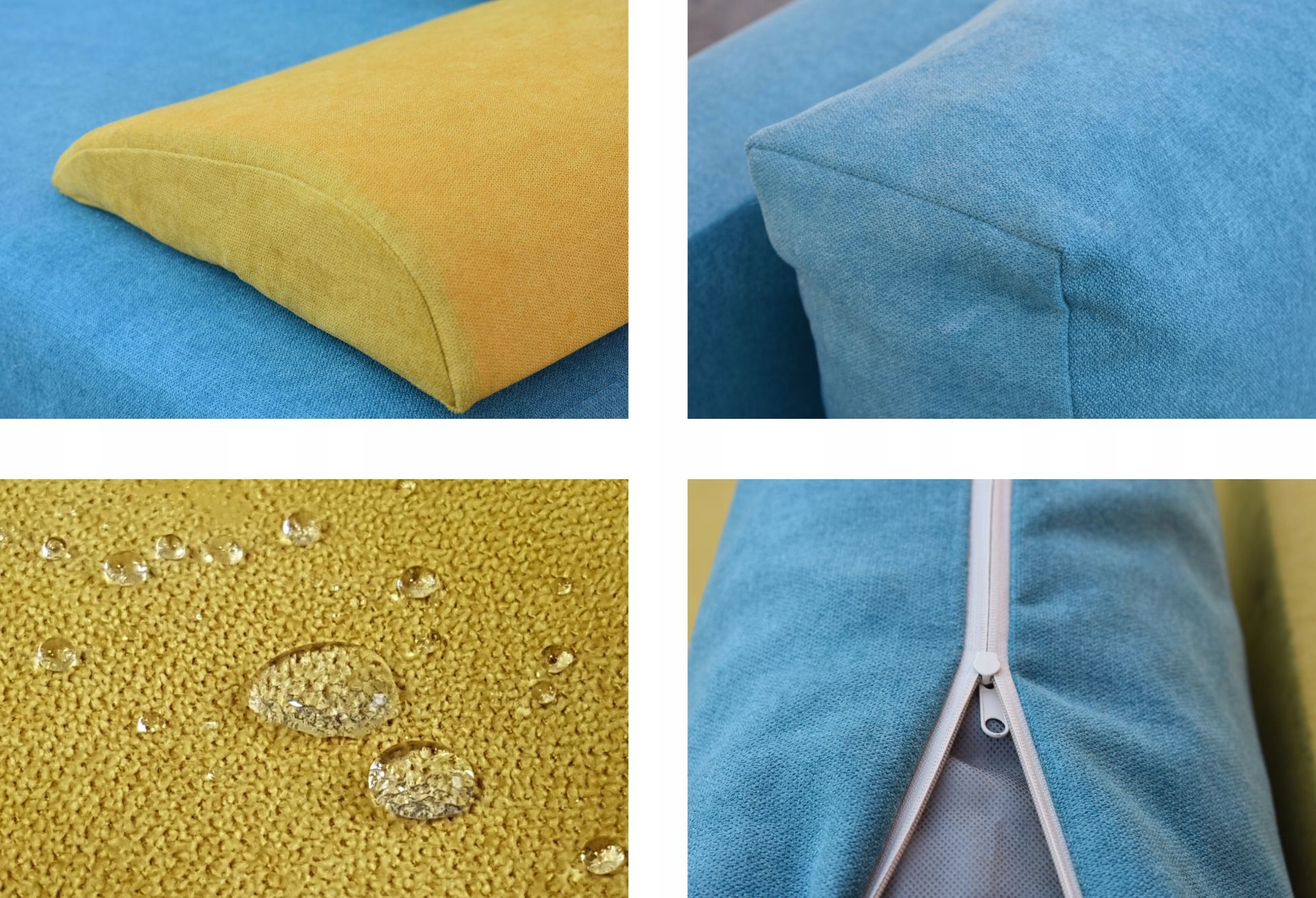 ZESTAW SOFA +2 FOTELE USZAK USZAK + PODNÓŻKI SZARY Liczba elementów w zestawie 5