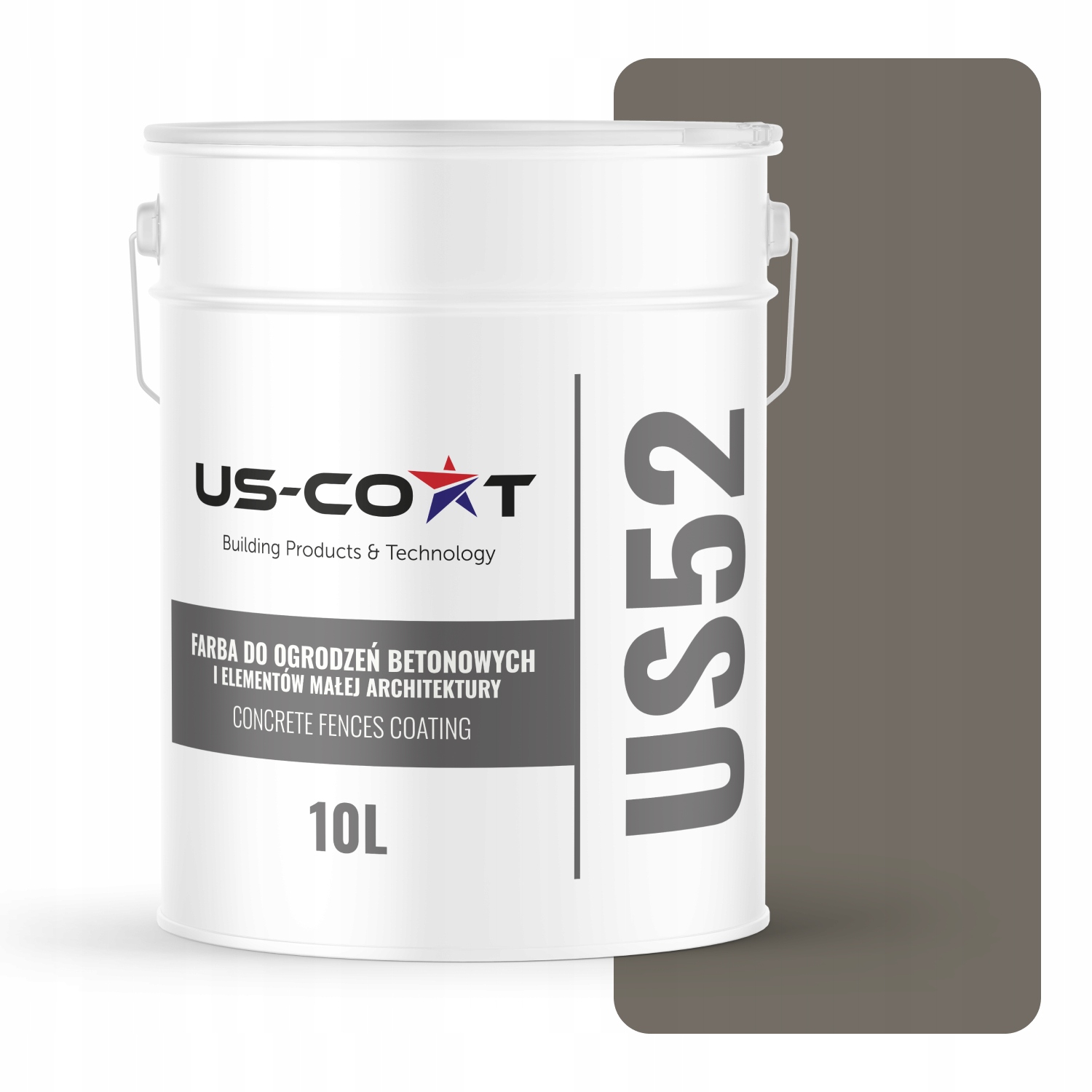 Farba Na Maľovanie Plotov Betónová Šedá Tmavo Teplá F296 10L