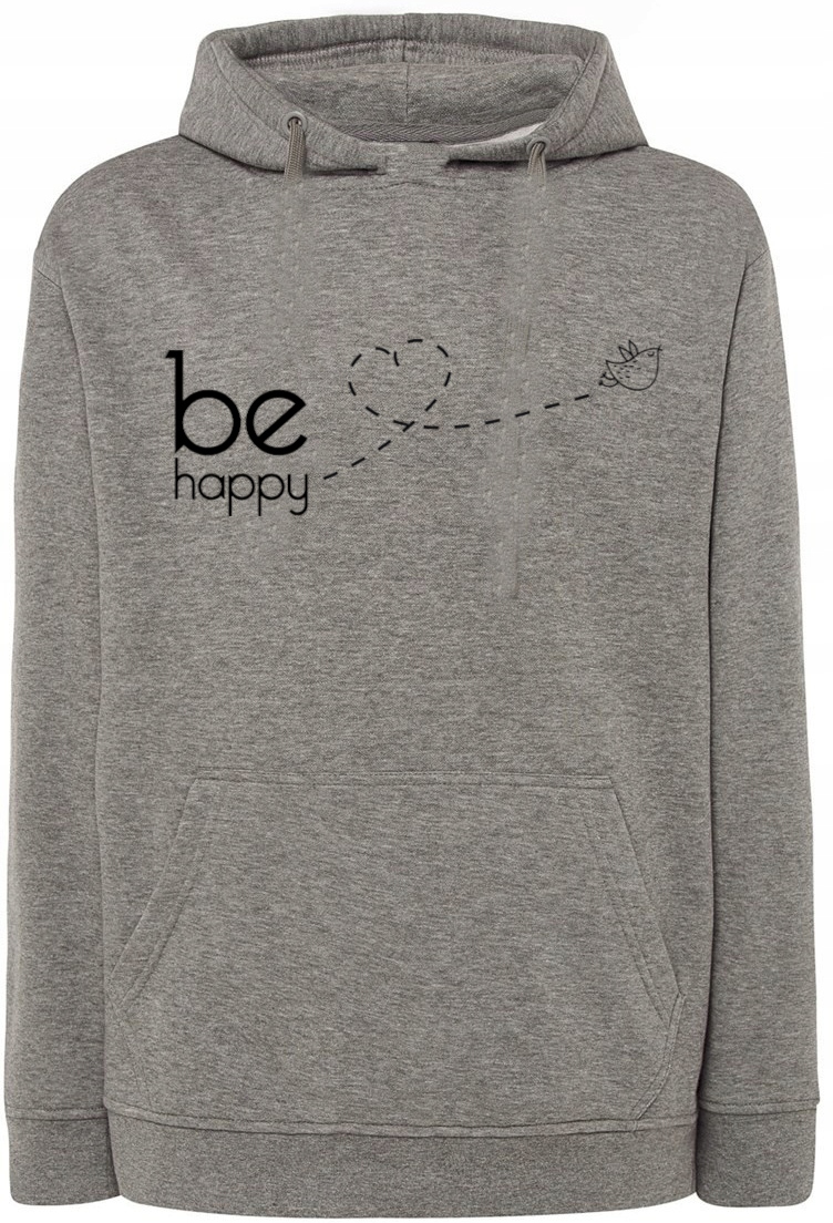 Mikina s pěkným potiskem Be Happy vel. 3XL