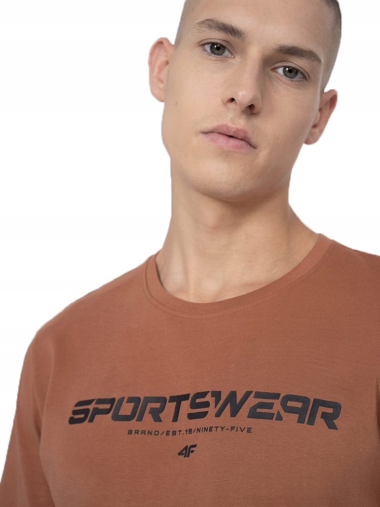 4F KOSZULKA MĘSKA BAWEŁNIANA T-SHIRT SPORTOWY Rozmiar M