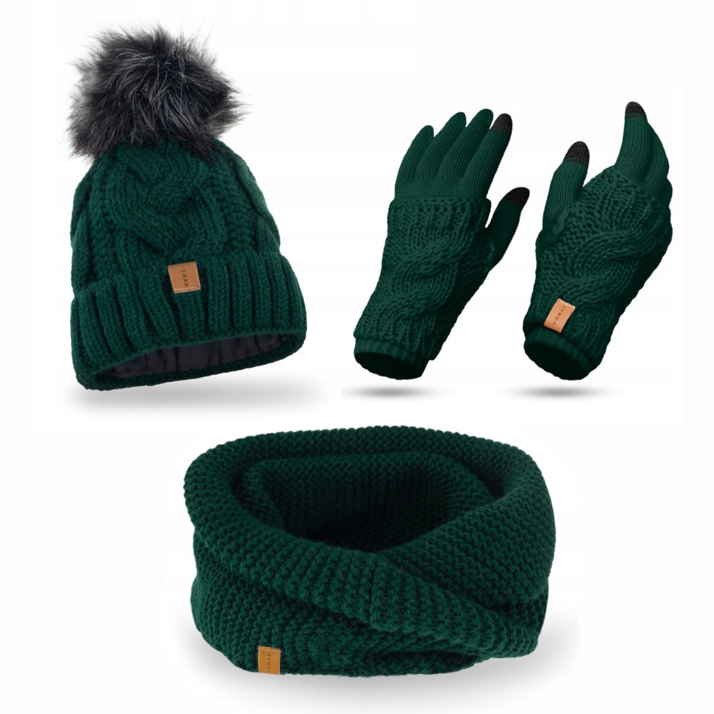 Nandy Dámská Zimní Sada Čepice Nákrčník Rukavice Teplá Zimní Sada Různé Barvy