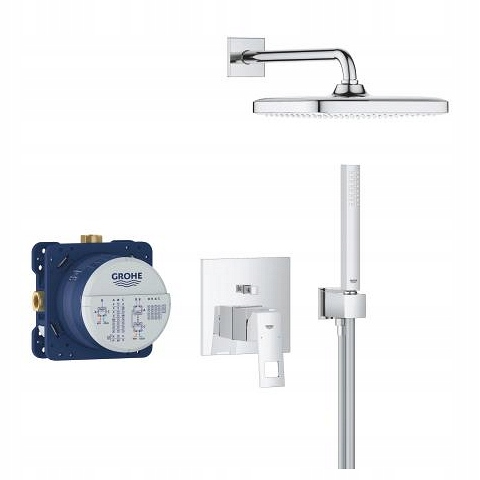 Grohe Eurocube podomietkový sprchový set s dažďovou sprchou, chróm 25289000