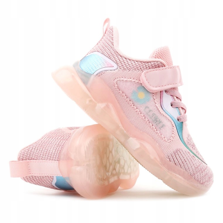 

Buty Sportowe Dziecięce Dziewczęce Lekkie Na Rzepy