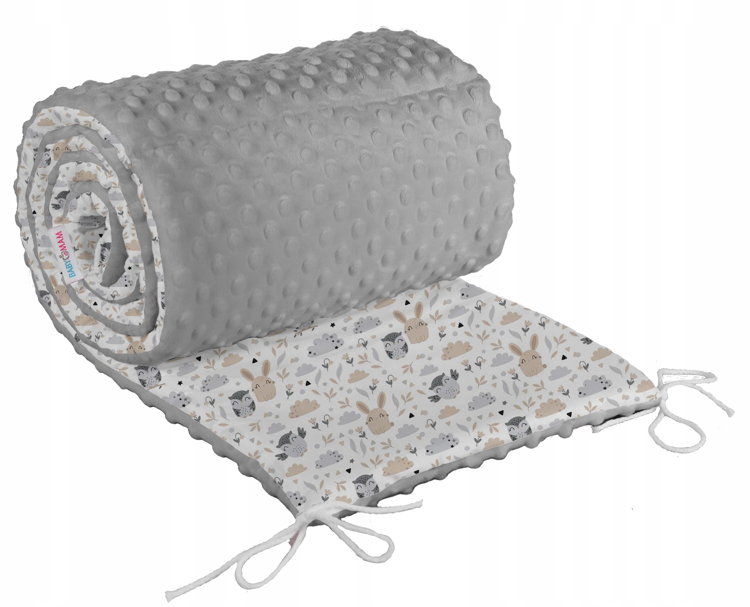 

Babymam Ochraniacz Minky 180X30 Do Łóżeczka 120X60