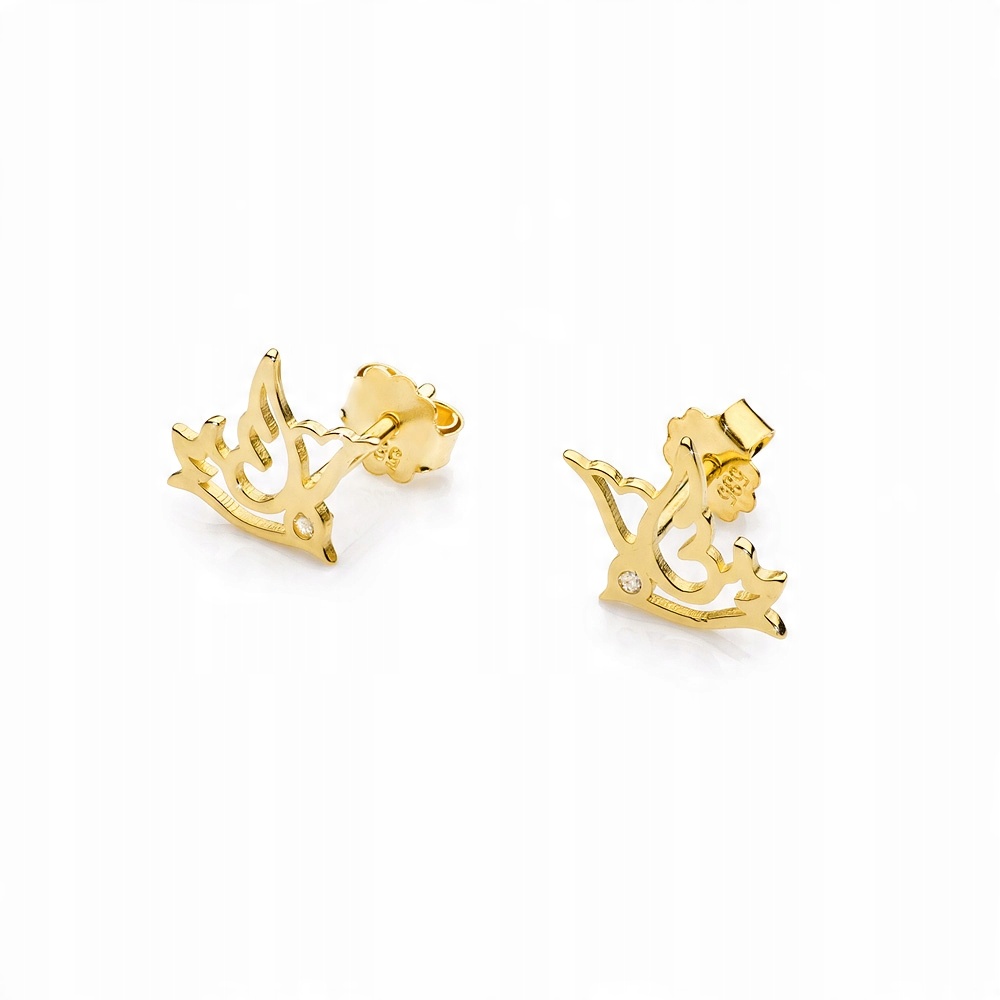 

Złote Kolczyki 585 Brylanty 0,03 ct - Jaskółka