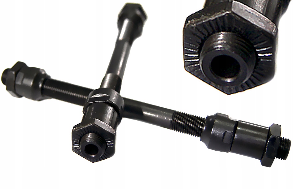 OŚ NA ZAMYKACZ PIASTY TYŁ POD KASETĘ 8/9/10rz M10x145mm KPL.