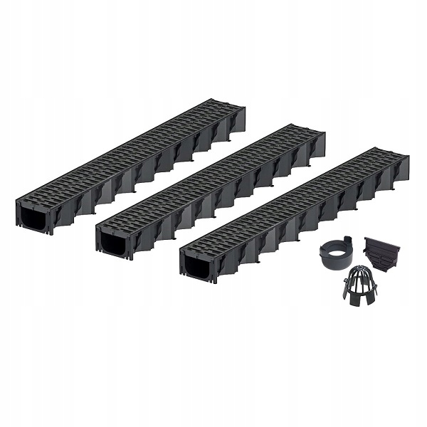 Lineární odvodnění Korytko Plastový rošt 3MB Příslušenství Aco Hexaline