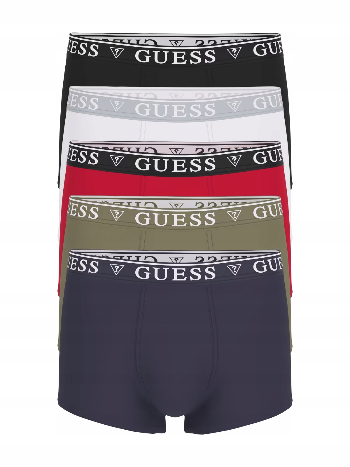 5PACK Pětibalení Pánské Boxerky Slipy Logované Bavlněné Guess L