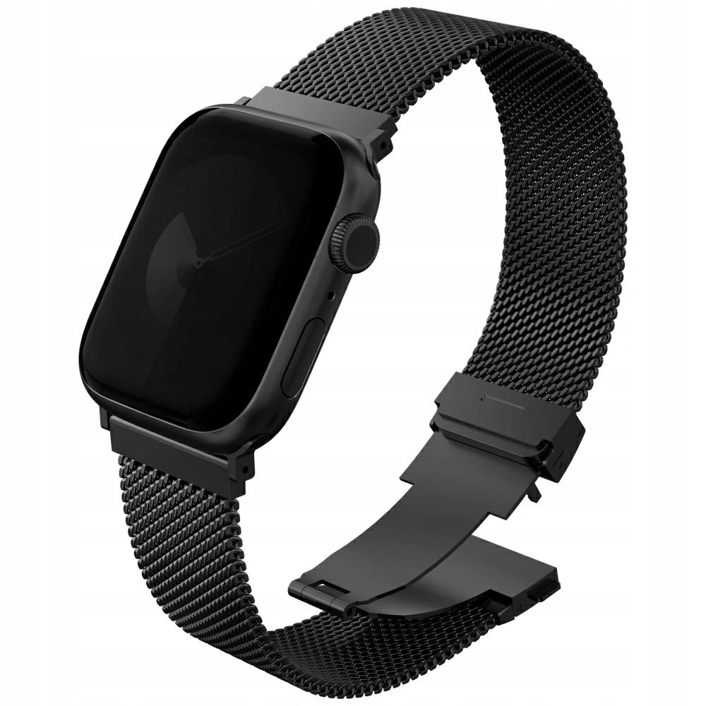 Pasek Uniq Dante Pro do Apple Watch 42/41/40mm grafitowy czarny