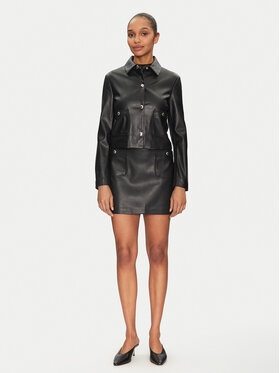 Morgan Kurtka z imitacji skóry Damskie czarny 251-GKISS