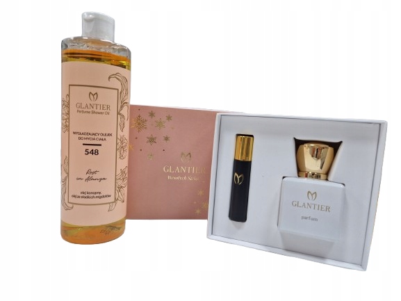 Glantier Dárková Sada pro ženy 548 (parfémový box s roletkou mycí olej)
