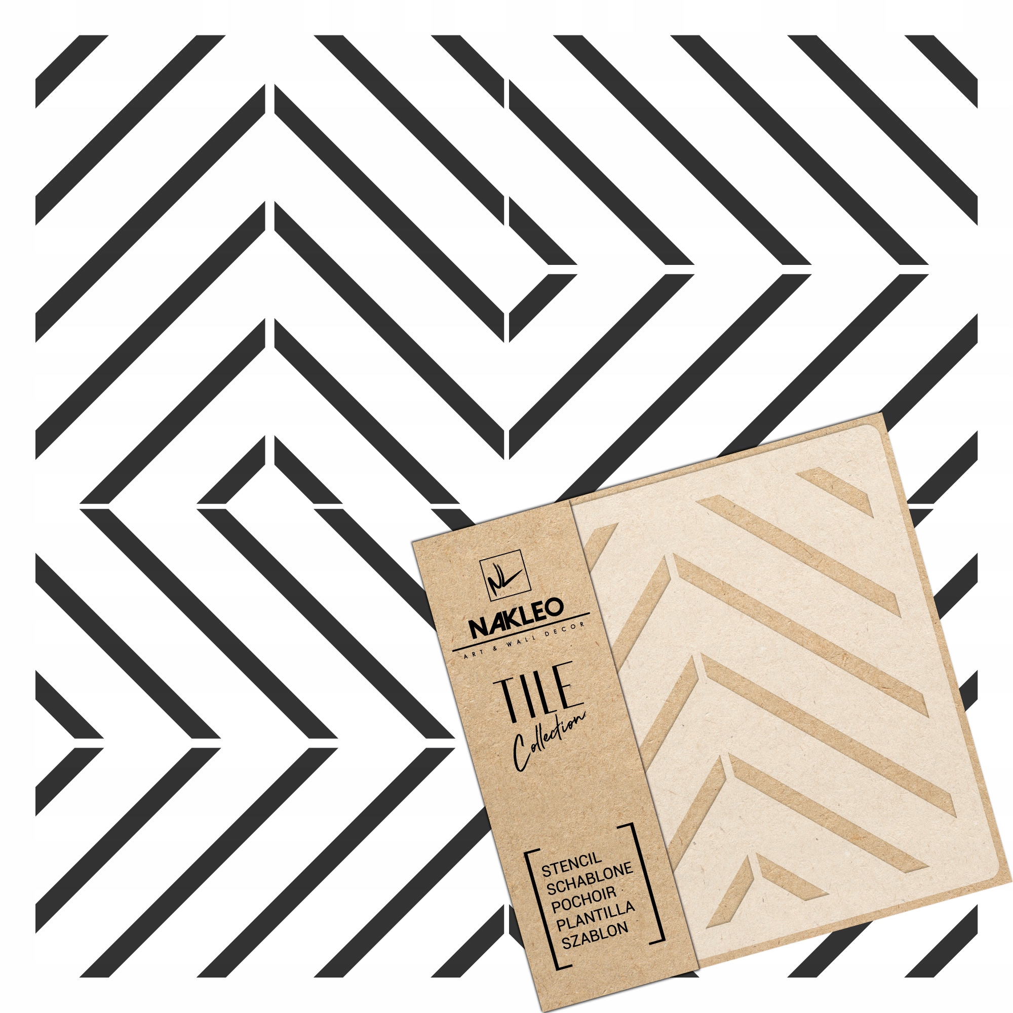 SZABLON MALARSKI do kafelków płytek CARVIDE 60x60