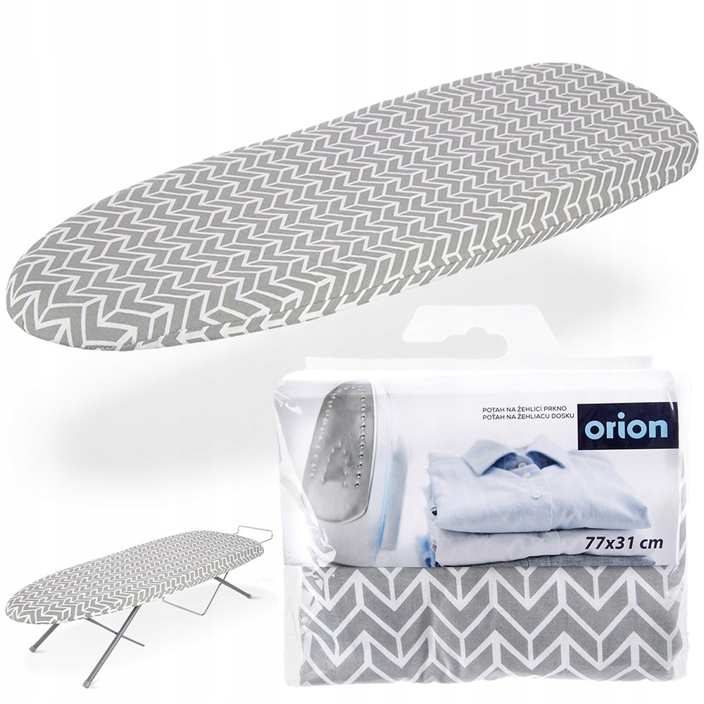 Levně Šedý bavlněný potah na žehlicí prkno 77x31 cm