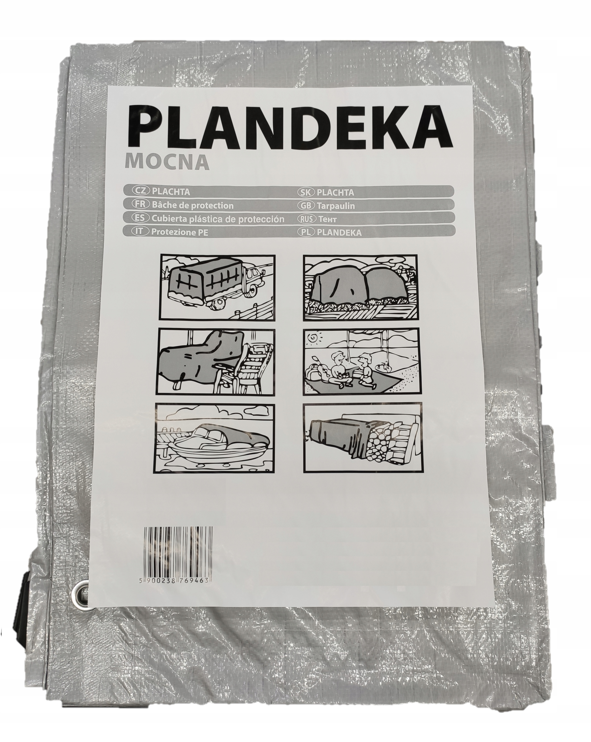 

Plandeka Płachta Wzmacniana Gruba 110g 4X5M