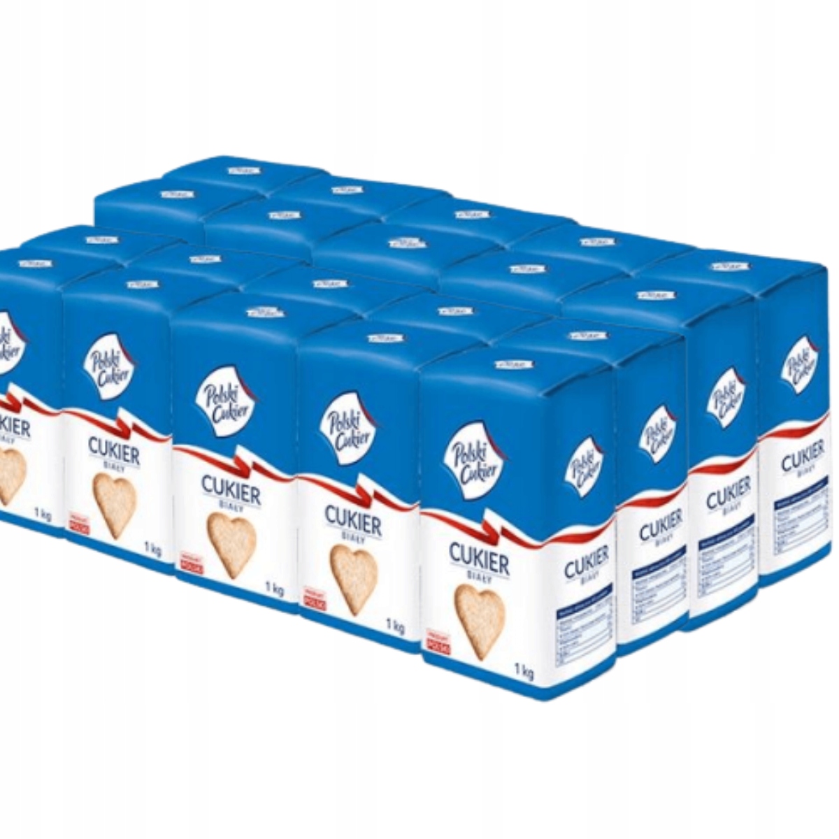 Levně Cukr Bílý Polský 1kg x 20 Ks 20kg Sypký Sladký