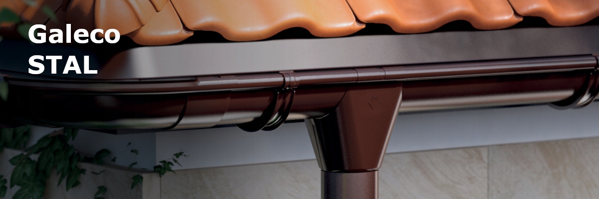 Galeco STAL Brąz czekoladowy 8017 Rynna 135 3mb Średnica 135 mm