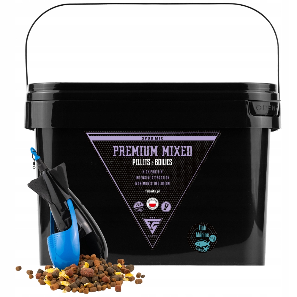 Fs Baits Spod Mix Fish & Marine 4,5-11mm Mieszanka pelletów 7 kg