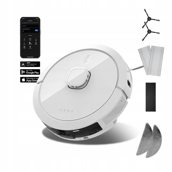 Aeno Robotický vysavač RC8S -2v1mokré a suché cistenie, 250min,4 módy…