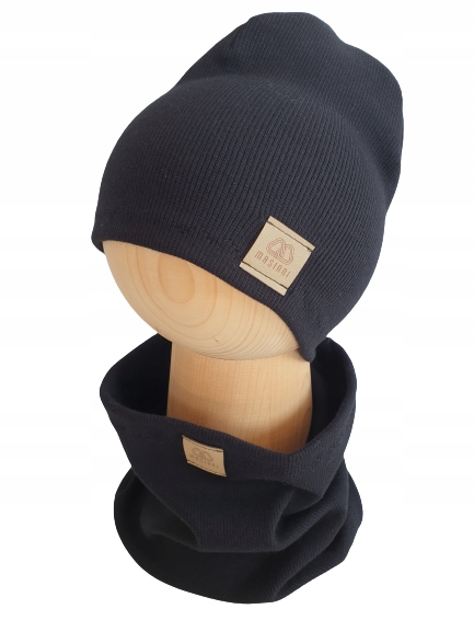 

Zestaw Czapka Komin Prążek Czarny 52cm-55cm