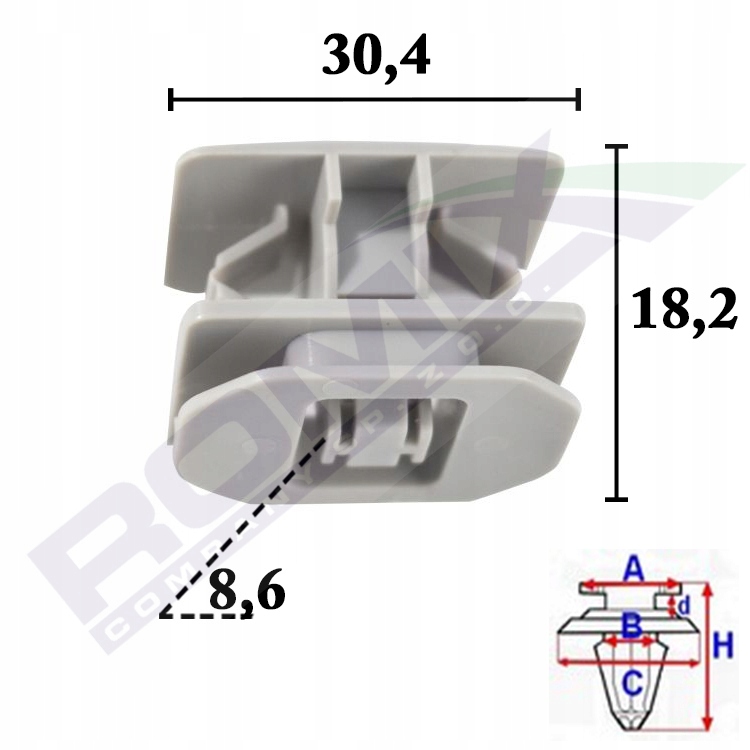 

Spinka listew progowych Ford Mondeo Kuga x5szt
