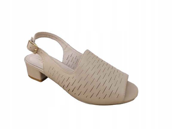 Dámské Sandály Sergio Leone Typu Coffe Na Nízkém Podpatku, Velikost 36