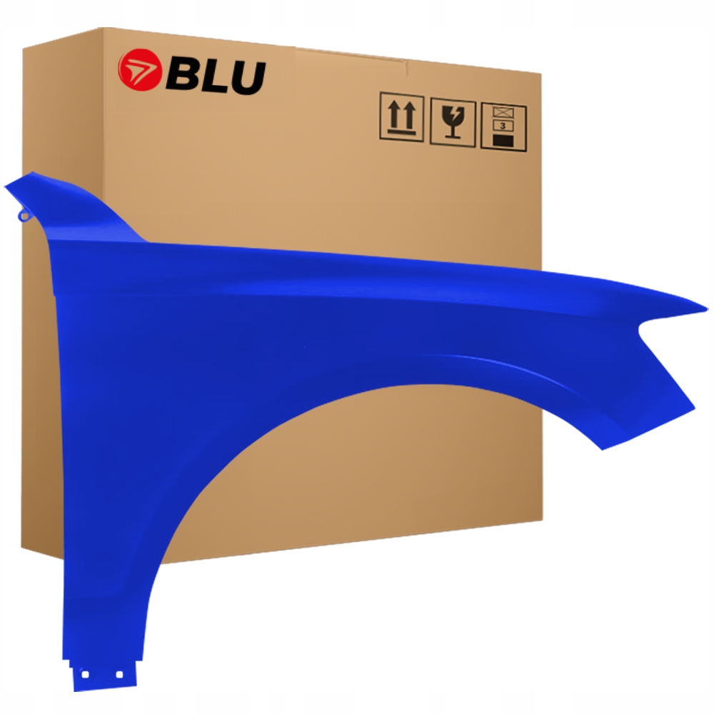 Blu Blatník Audi Q5 8R LY5Q pravý modrý 08-16 přední pozink SepangBlau