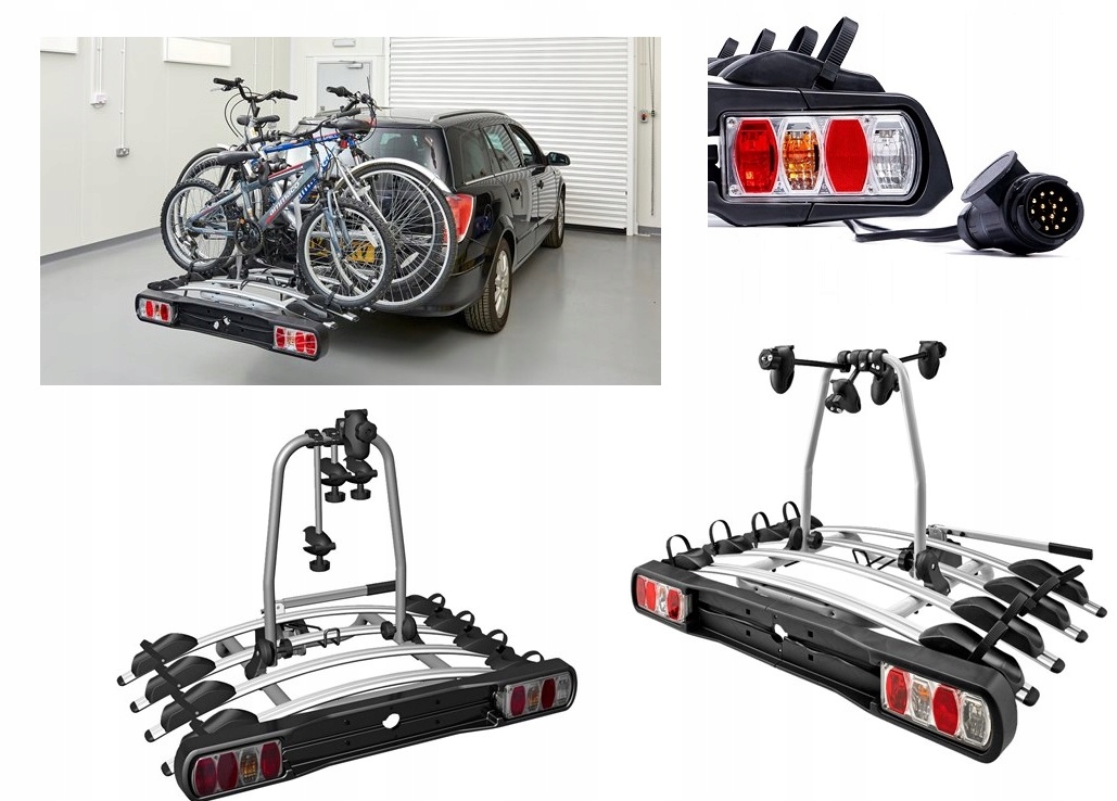 PLATFORMA UCHWYT BAGAZNIK ROWEROWY NA HAK 4 ROWERY Bicycle mounting point frame circle