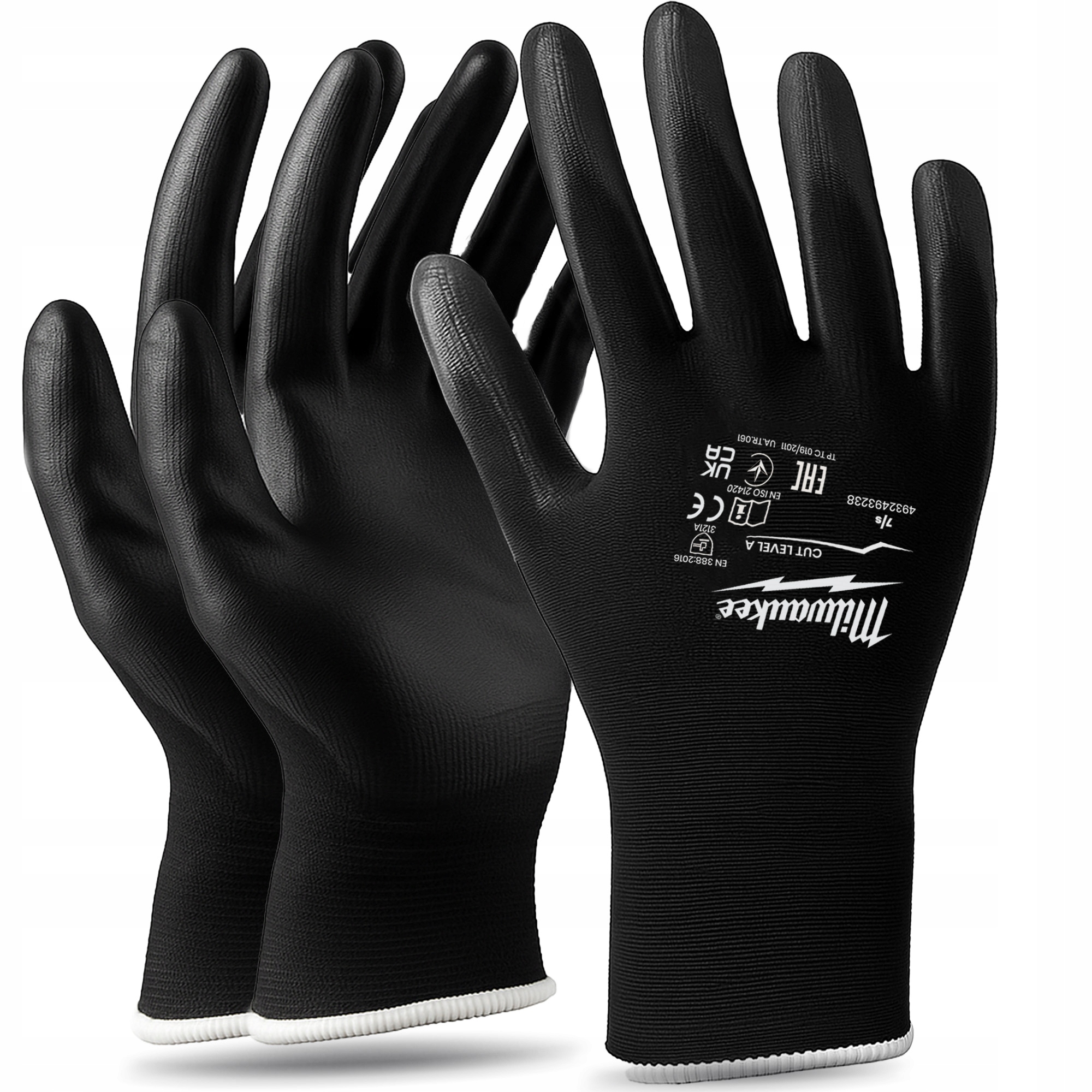 2x RĘKAWICE OCHRONNE ROBOCZE r. 7/S Rękawiczki Uniwersalne Murarskie WN-P