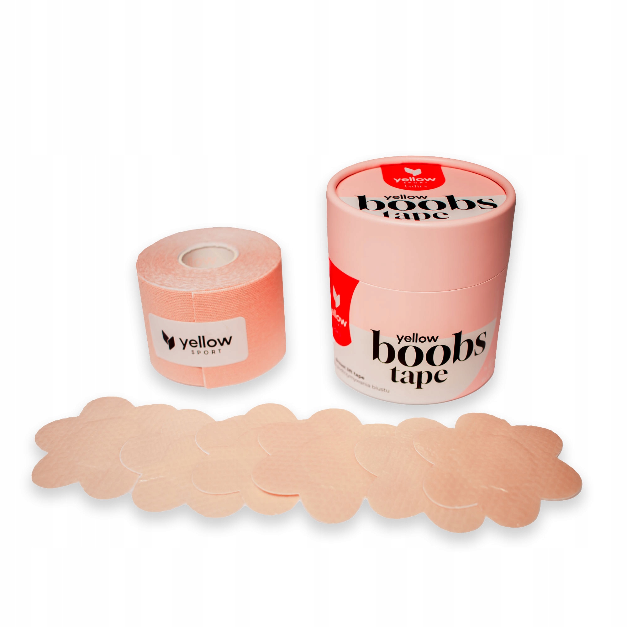 TAŚMA DO BIUSTU MODELUJĄCA UNOSZĄCA TAPING BEŻOWA 5cm x 5m + 6 NASTUNIKÓW! Marka Inna marka