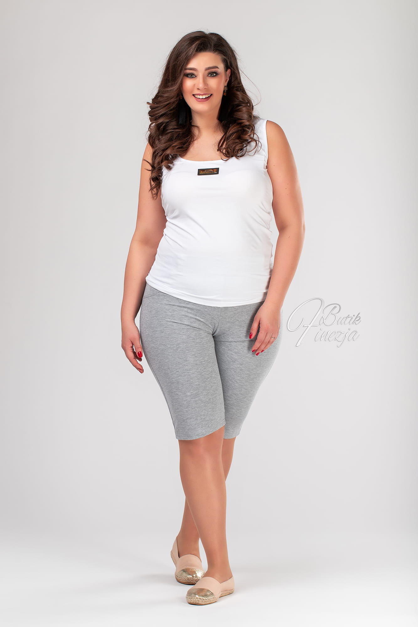 Spodenki dresowe 3XL szare popielate plus size Marka inna