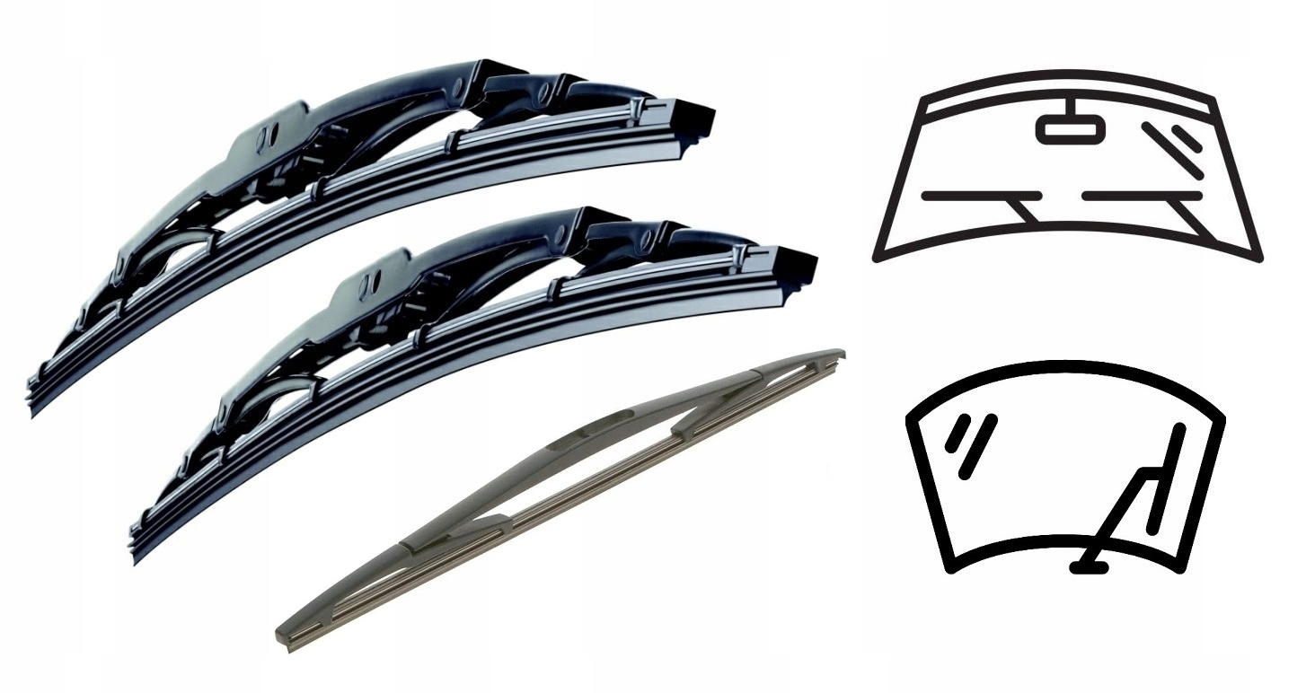 Wycieraczki Przód+tył Opel Corsa C (2000-2006)