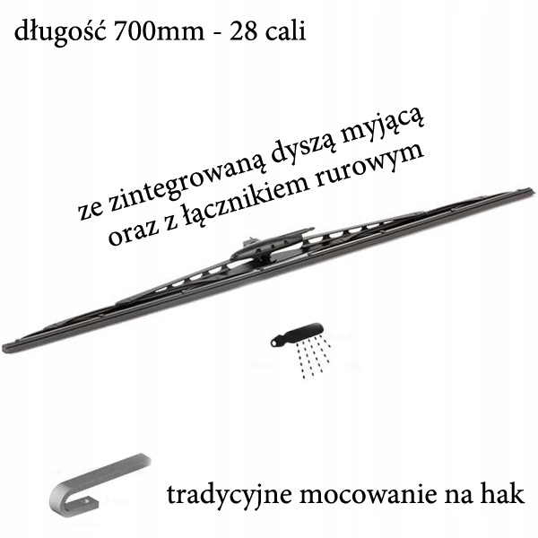 Wycieraczki Valeo 700 SCANIA G P R T DYSZA MYJĄCA Strona zabudowy przód