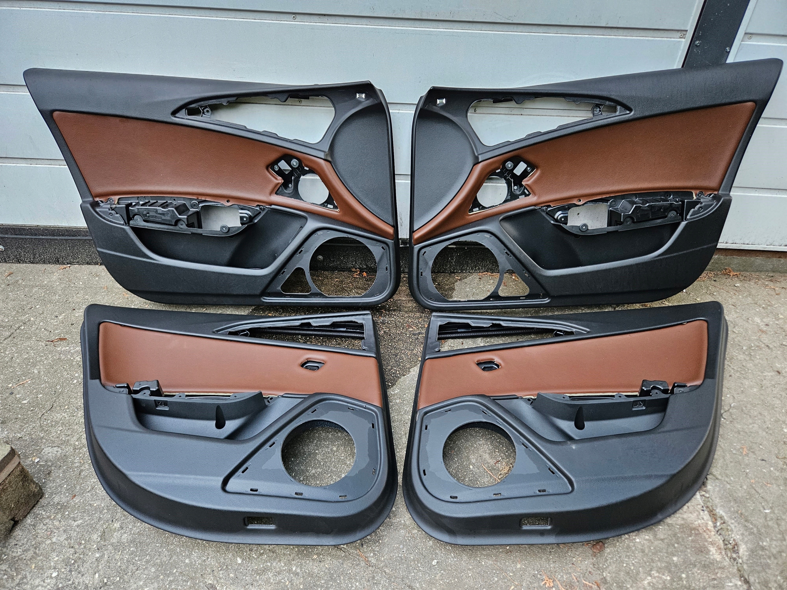 side upholstery door AUDI A6 C7 4G BRAZOWA leather