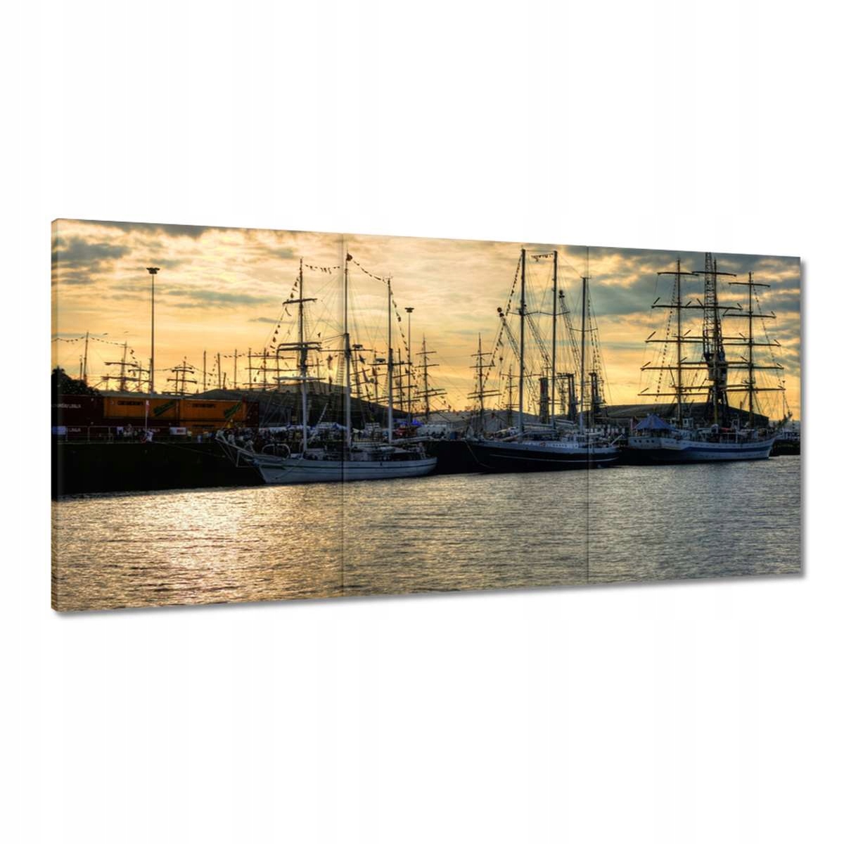 Obrazy 180x90 Jachty v prístave