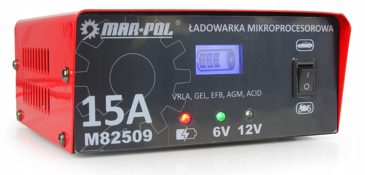 МИКРОПРОЦЕССОРНЫЙ ВЫПРЯМИТЕЛЬ ЗАРЯДНОЕ УСТРОЙСТВО 6V/12V 15A